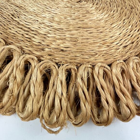 Vintage Fallani & Cohn Woven Hemp Straw Placemats Set of 6 - Picture 3 of 4